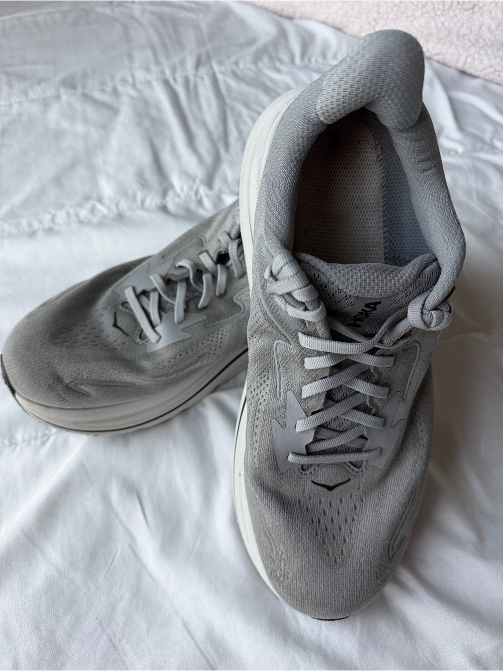 Hoka Men's Gray Athletic Running Shoes